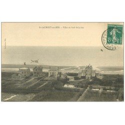 carte postale ancienne 14 SAINT-LAURENT. Villas bord de la Mer 1911
