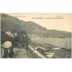 carte postale ancienne MONACO. Casino vue des Terrasses 292