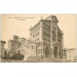 carte postale ancienne MONACO. La Cathédrale