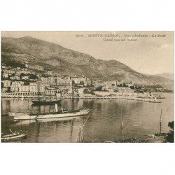 carte postale ancienne MONACO. Le Port et Yachts 808