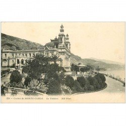 carte postale ancienne MONACO. Le Thétre 524