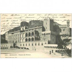 carte postale ancienne MONACO. Palais du Prince 1903
