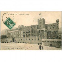 carte postale ancienne MONACO. Palais du Prince 1911
