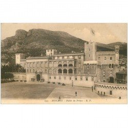 carte postale ancienne MONACO. Palais du Prince édition B.F