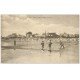 carte postale ancienne 14 SAINT-PAIR-SUR-MER. La Plage Jeu de Croquet