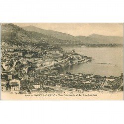 carte postale ancienne MONACO. Vue générale et Condamine 809