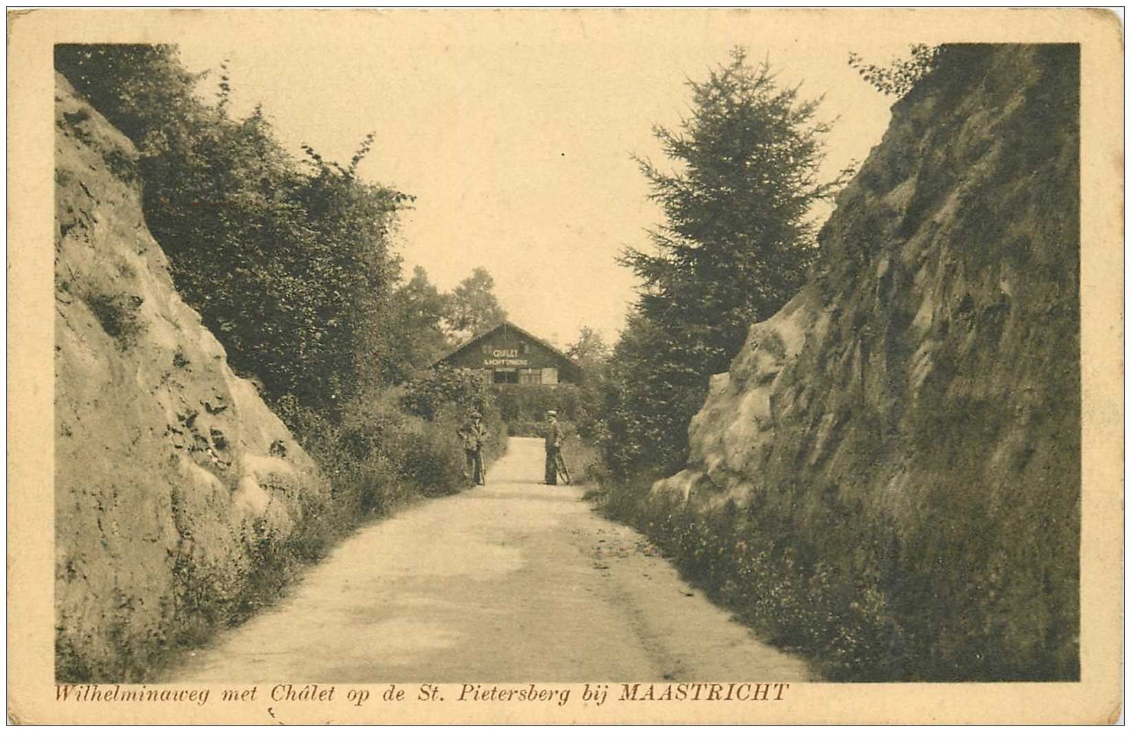 PAYS-BAS HOLLANDE. Maastricht Wilhelminawey met Chlet op de St. Pietersberg 1912