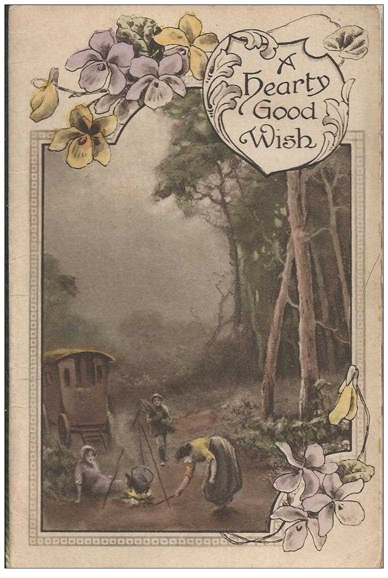 ANGLETERRE ENGLAND. Carte de voeux en forme de livret a hearty good Wish