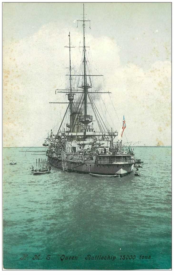 ANGLETERRE. H.M.S Queen Battleship