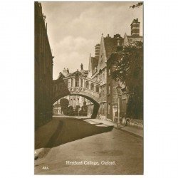 carte postale ancienne ANGLETERRE. Hertford College Oxford