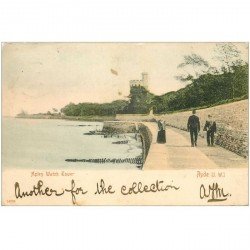 carte postale ancienne ANGLETERRE. Ryde Apley Watch Tower 1906