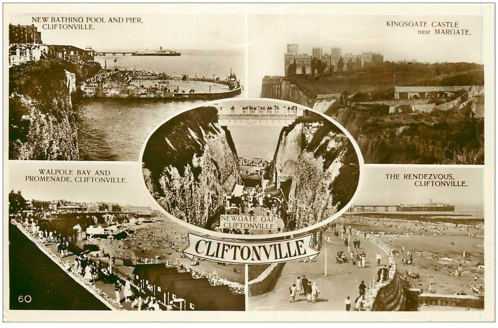 carte postale ancienne ENGLAND. Cliftonville 1929