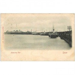 carte postale ancienne ENGLAND. Dover Admiralty Pier 1903