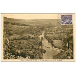 carte postale ancienne 14 SAINT-REMY SUR ORNE. Barrage du Pont de la Mousse