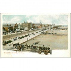 carte postale ancienne ENGLAND. Great Yarmouth the Drive