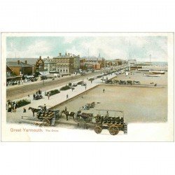 carte postale ancienne ENGLAND. Great Yarmouth the Drive