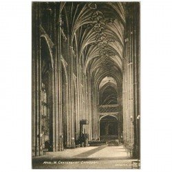 carte postale ancienne ENGLAND. Nave Canterbury Cathedral