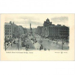 carte postale ancienne ENGLAND. Sackville Street O'Connell Bridge Dublin