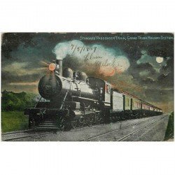 carte postale ancienne ENGLAND. Standard passenger Train Grand Trunk Railway system 1907