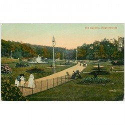 carte postale ancienne ENGLAND. The Gardens Bournemouth