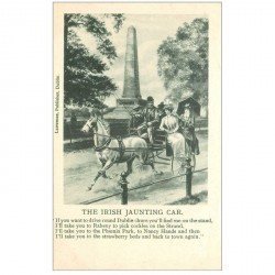 carte postale ancienne ENGLAND. The Irish Jaunting Car
