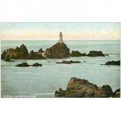 carte postale ancienne JERSEY. Corbiere Lighthouse