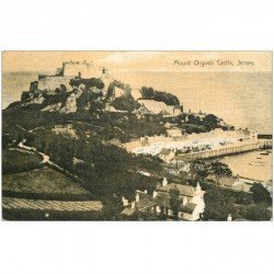 carte postale ancienne JERSEY. Mount Orgueil Castle 1910