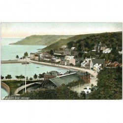 carte postale ancienne JERSEY. Saint Aubin Bay