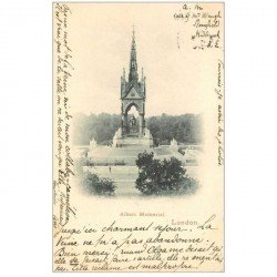 carte postale ancienne LONDON LONDRES. Albert Memorial 1902