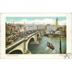 carte postale ancienne LONDON LONDRES. Bridge 1905. Pli coin