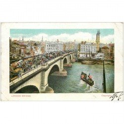 carte postale ancienne LONDON LONDRES. Bridge 1905. Pli coin