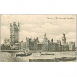 carte postale ancienne LONDON LONDRES. Houses of Parliament 1908