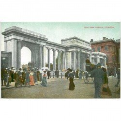 carte postale ancienne LONDON LONDRES. Hyde Park Corner