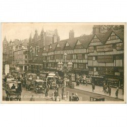 carte postale ancienne LONDON LONDRES. Old Elizabeth Houses Holborn