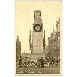 carte postale ancienne LONDON LONDRES. The Cenotaph Whitehall 1912