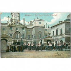 carte postale ancienne LONDON LONDRES. The Horse Guards Whitehall 1905