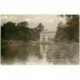 carte postale ancienne LONDON LONDRES. The Pond and Museum Kew Gardens 1920. Photo carte émaillographie