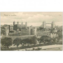 carte postale ancienne LONDON LONDRES. Tower 1908