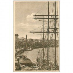 carte postale ancienne LONDON LONDRES. Victoria Embankment and Cleopatra's Needle