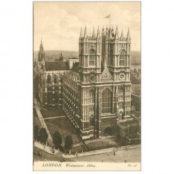 carte postale ancienne LONDON LONDRES. Westminster Abbey