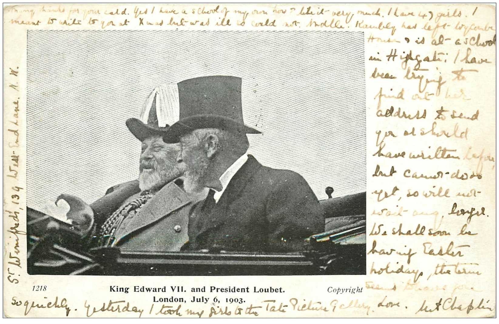 ROYAUME UNI. King Edward VII and President Loubet London 1903