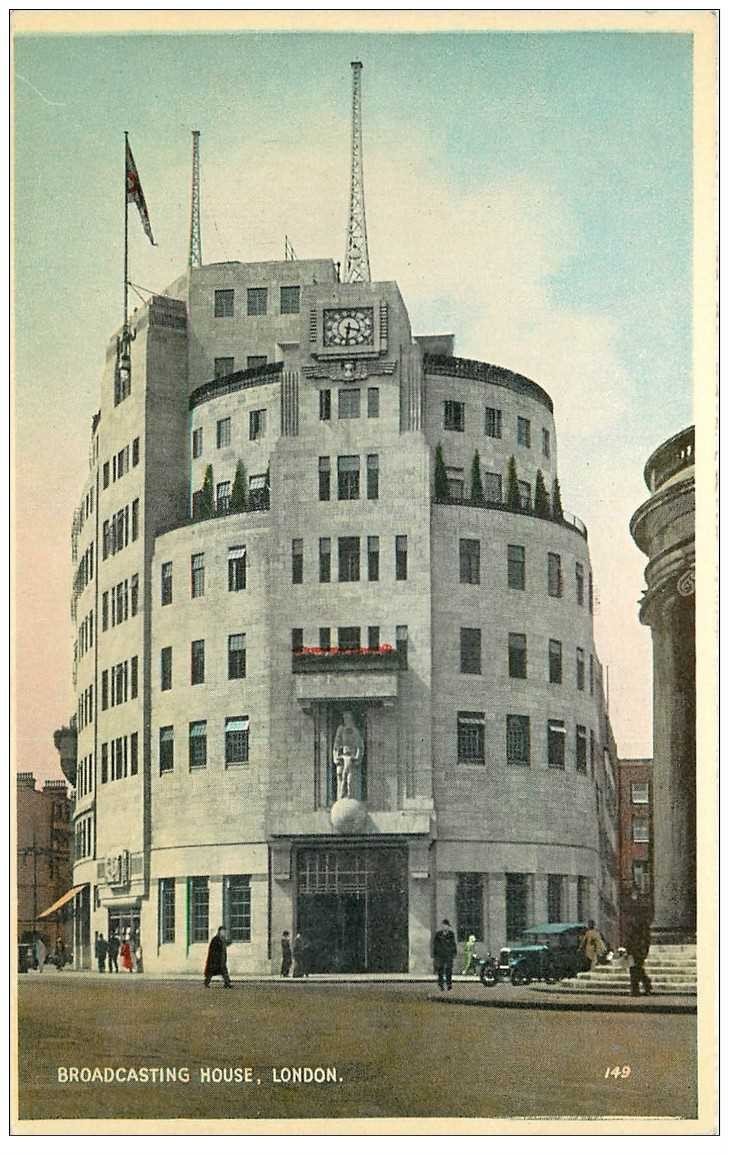 ROYAUME UNI. London. Broadcasting House. Immeuble à forme de Bateau