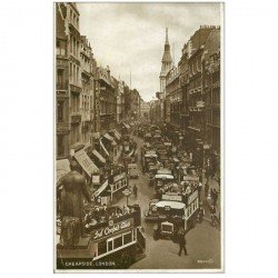 carte postale ancienne ROYAUME UNI. London. Cleapside. Léger pli petit coin gauche... 1927