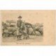 carte postale ancienne ROYAUME UNI. Par and His Donkey. Le Vendeur ambulant et son Ane