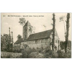 carte postale ancienne 14 THAON. L'Eglise Portail