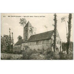 carte postale ancienne 14 THAON. L'Eglise Portail