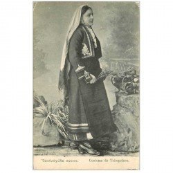 carte postale ancienne RUSSIE. Costume de Tchepelare. Carte postale ancienne