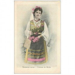 carte postale ancienne RUSSIE. Costume de Widin. Carte postale ancienne