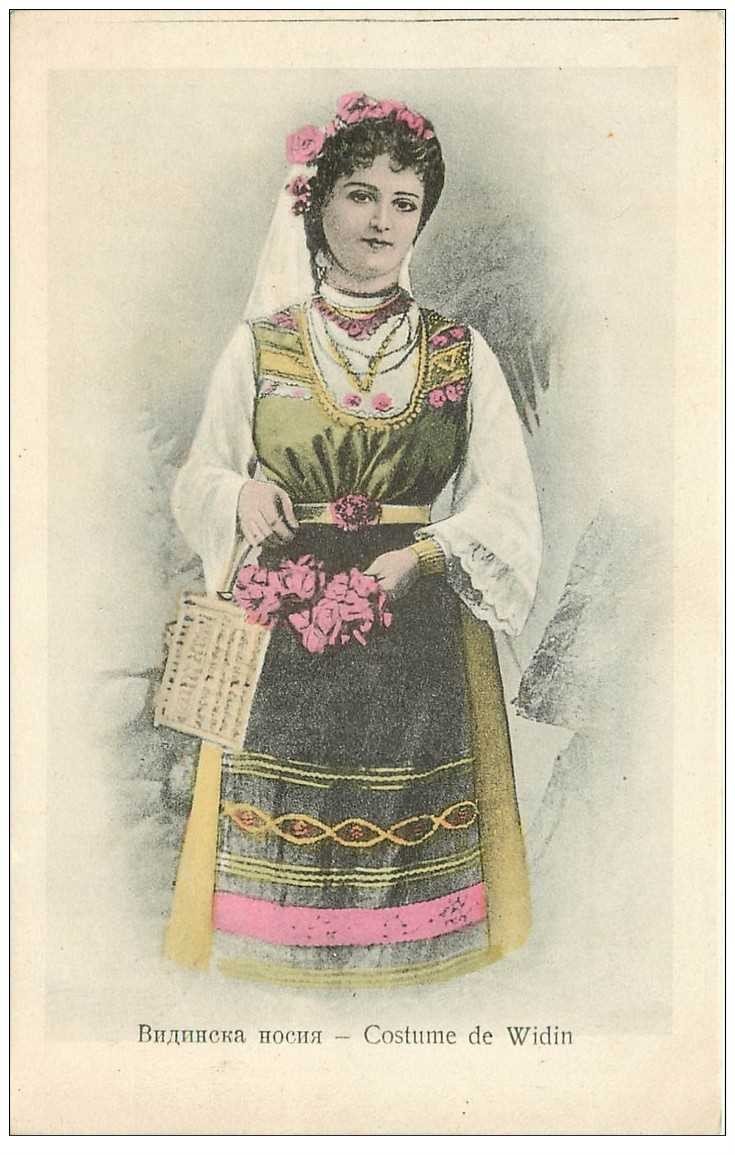 carte postale ancienne RUSSIE. Costume de Widin. Carte postale ancienne