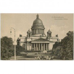 RUSSIE. Saint Pétersbourg. Cathédrale de Saint Isaac. Carte postale ancienne impeccable